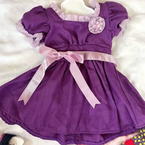 holiday party dresses long sleeve Lace Dress with Headband, Red, The New York Doll Collection